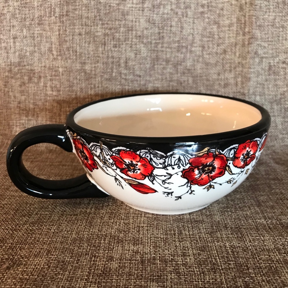 Cracker Barrel mug / soup bowl Susan Winget floral